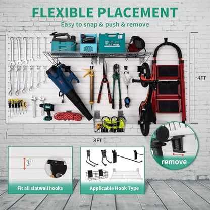 Slat Wall Paneling Garage Wall Organizer