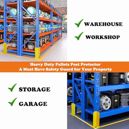 Pallet Rack Post Protectors 12" Height Steel Pallet Rack Guard