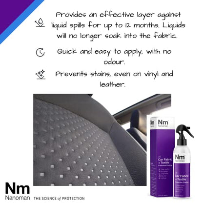 Protect Car Seats from Spills & Stains Fabric & Upholstery Protector Spray (8.5 Fl Oz)