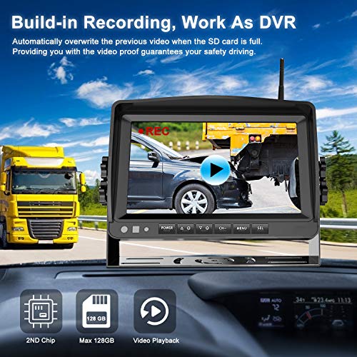 HD 1080P 9" Wireless Backup Camera System