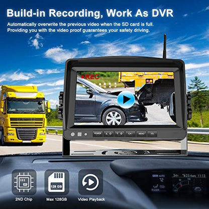 HD 1080P 9" Wireless Backup Camera System