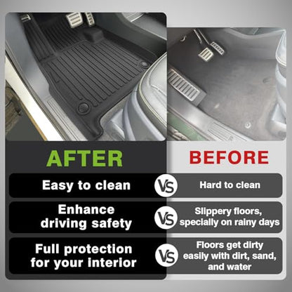 All Weather Floor Mats Compatible with Rivian R1S 2025 2026 Anti