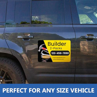 Custom Car Magnet Signs for Advertising and Promotion (2 Count)