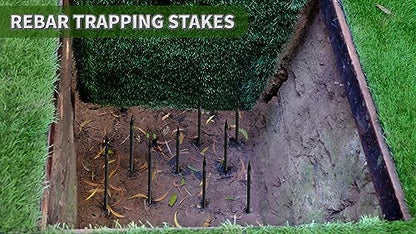 16 inches Rebar Stakes Heavy Duty (34 Count)