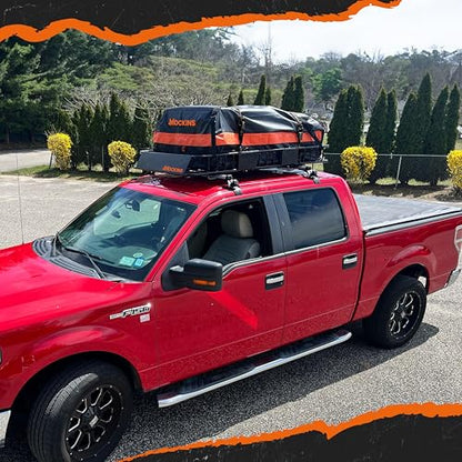 64"x39"x6" Extendable Cargo Roof Rack Basket with 250 Lbs Capacity