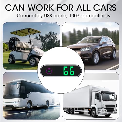 GPS Digital Speedometer for Car MPH