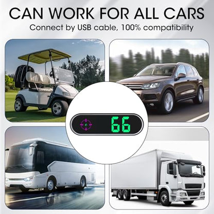 GPS Digital Speedometer for Car MPH