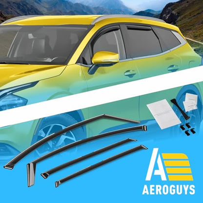 Extra Durable Window Deflectors in (4 Count)
