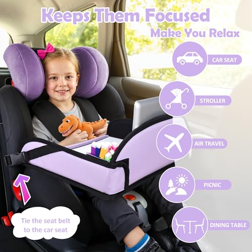 Toddler Car Seat Travel Tray FOR Road Trip Activities