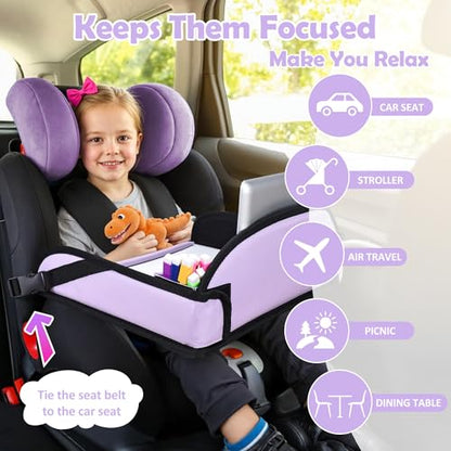 Toddler Car Seat Travel Tray FOR Road Trip Activities