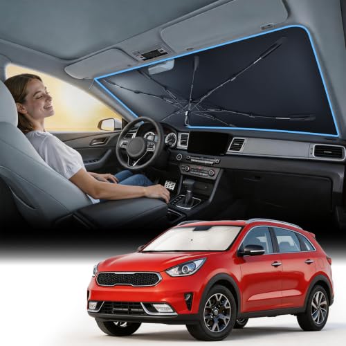 Vinyl Coating Heat Shield] Windshield Sun Shade Umbrella Custom for Kia NIRO