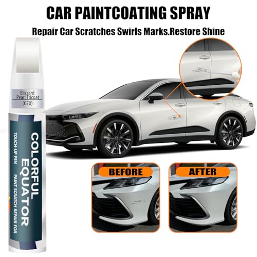 070 Blizzard Pearl Tricoat Car Touch Up Paint for Toyota OEM Color Match