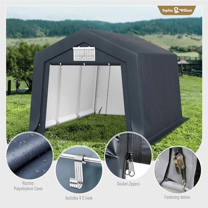 Carport Storage Shed 10x15 ft Portable