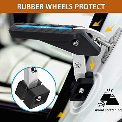 Adjustable 5 Gear Extra Protection Car Door Latch Step No Assemble Foldable Heavy Duty Car Gadgets Stand Pedal Ladder for Easy Roof Rack Access
