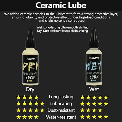 Bike Lube and Cleaner Set with 500ml Chain Cleaner (16.91 Fl Oz)