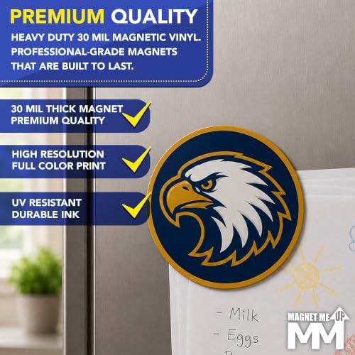 Customizable 5 Inch Round Magnet Pack (25 Count)