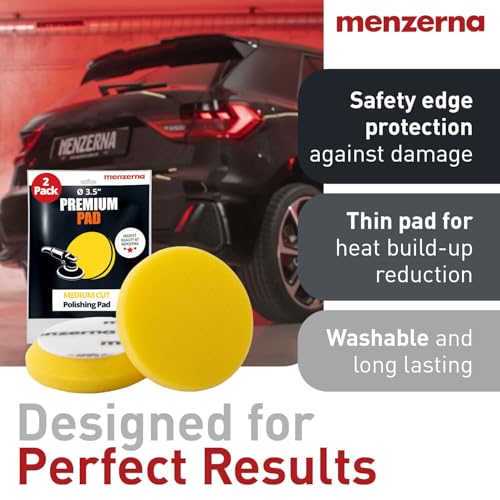 3.5 Inch 2X Premium Polishing Pads I Medium Fine Cut (2 Count)