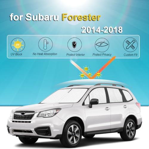8pcs Sun Shades for Subaru Forester 2014