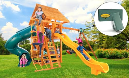 Easy 1-2-3 A-Frame 2 Brackets for Swing Set, Green (2 Count)