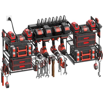 Black Power Tool Organizer Wall Mount (15 Count)