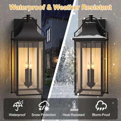25IN Dusk to Dawn Outdoor Wall Sconce