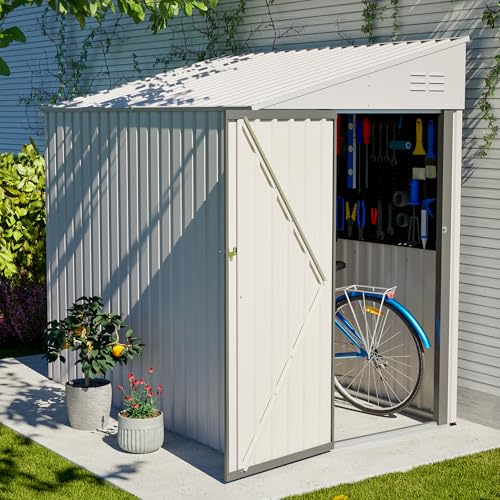 4x7 FT Outdoor Storage Shed Lean to Shed