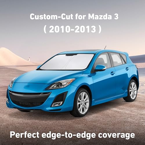 Windshield Sunshade Compatible for Mazda 3 2010