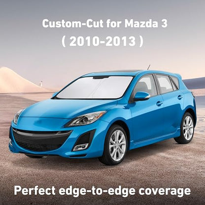 Windshield Sunshade Compatible for Mazda 3 2010