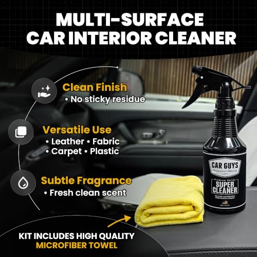 CAR GUYS Interior Car Cleaner for Tough Stains (18 Fl Oz)