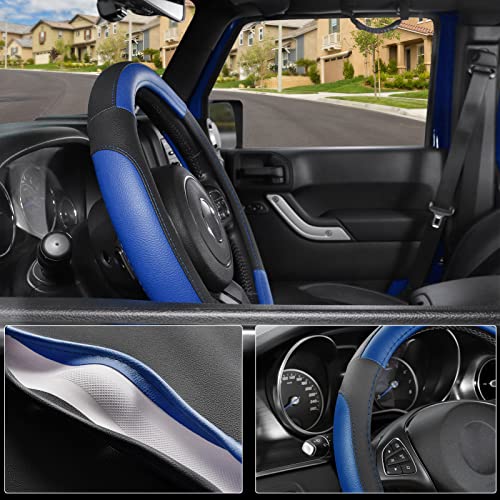 Car Steering Wheel Cover for F150 Tundra Range Rover 15.5"