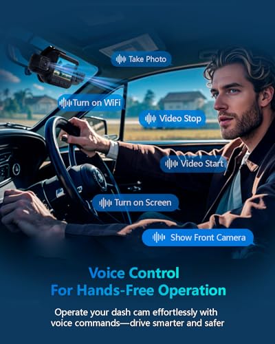AI 4K Dash Cam Front and Rear