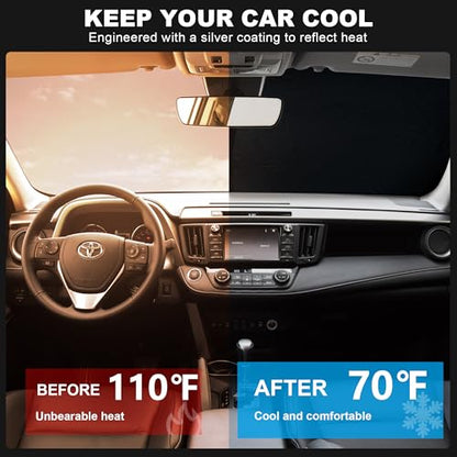 Foldable Front Windshield Sunshade fit for Toyota RAV4 2013