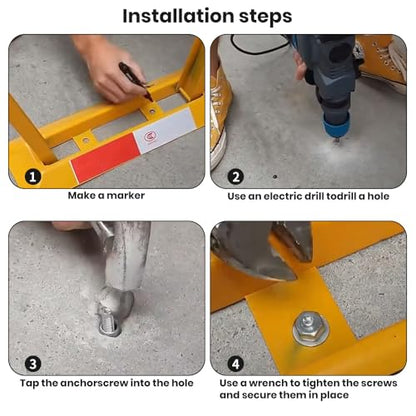 Foldable Parking Barrier