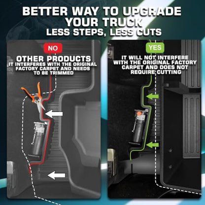 Black Rear Underseat Storage Custom Fit 2019 (33.814 Fl Oz)
