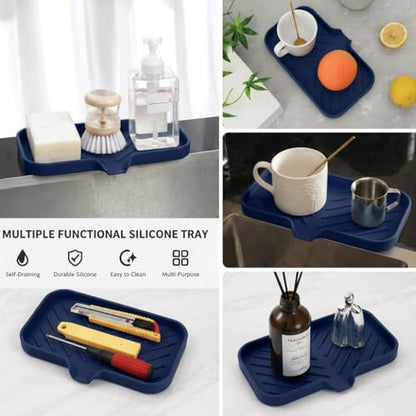 Silicone Soap Dish with Drain Spout