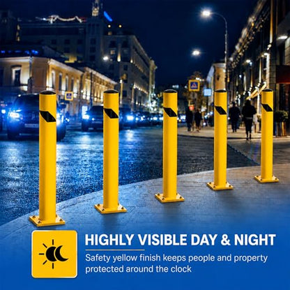 48 in Yellow Steel Bollard