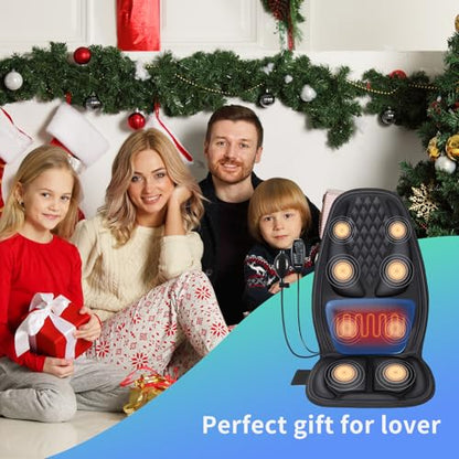 Vibration Massage Seat Cushion with Lumbar Heat