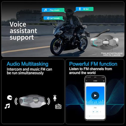 X10 Motorcycle Helmet Bluetooth Headset Speakers Headphone