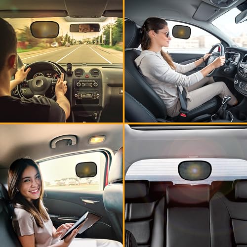 Miniature Static Cling Window Shade for Car Sun Visor (2 Count)