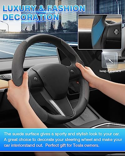 Custom Fit for Tesla Steering Wheel Cover