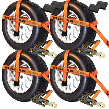 Car Tie Down with Snap Hook (4 Count)