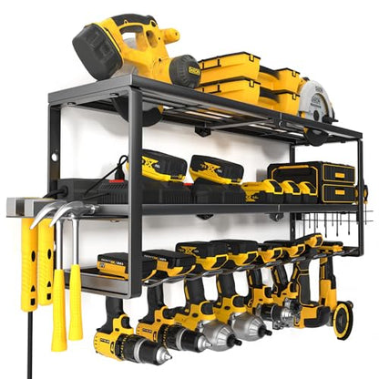 Heavy Duty Power Tool Organizer with Charging Station