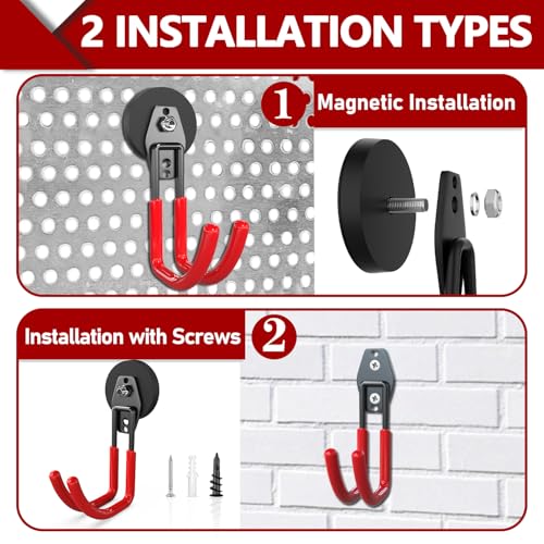Heavy Duty Magnetic Hooks (2 Count)