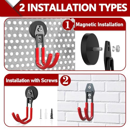 Heavy Duty Magnetic Hooks (2 Count)