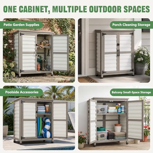 32" Small Outdoor Storage Cabinet