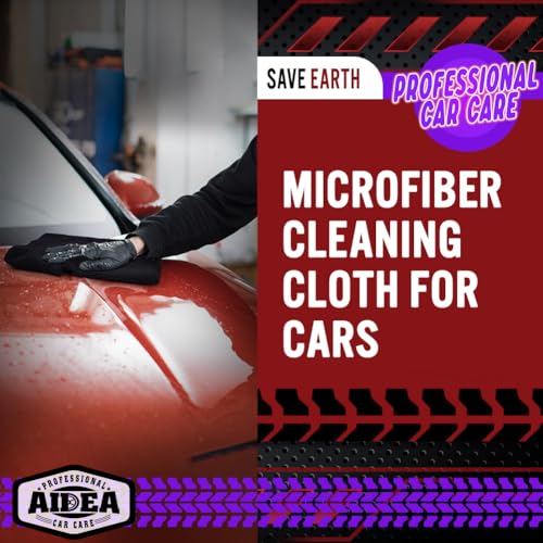 Microfiber Cleaning Cloth Black 50PK (50 Count)