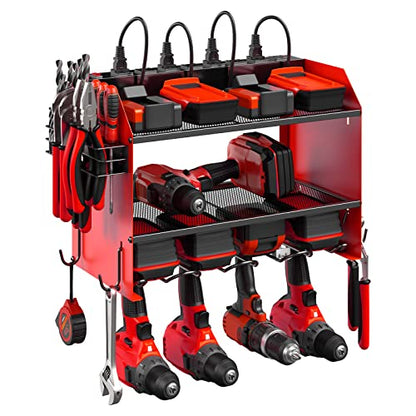 Wall Mount Modular Tool Charging Organizer