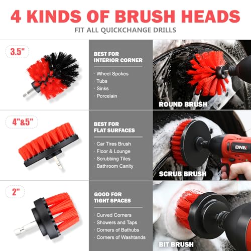25pcs Car Detailing Brush Set
