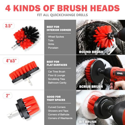 25pcs Car Detailing Brush Set