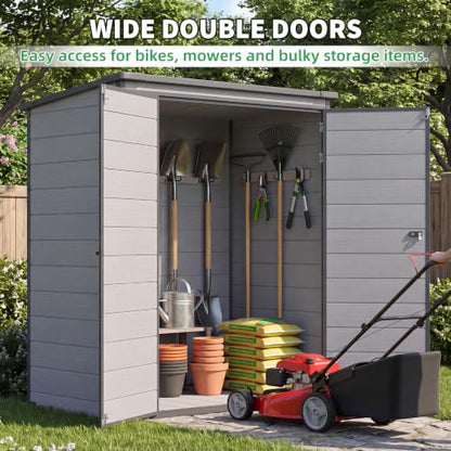 4'x6' Resin Outdoor Storage Shed